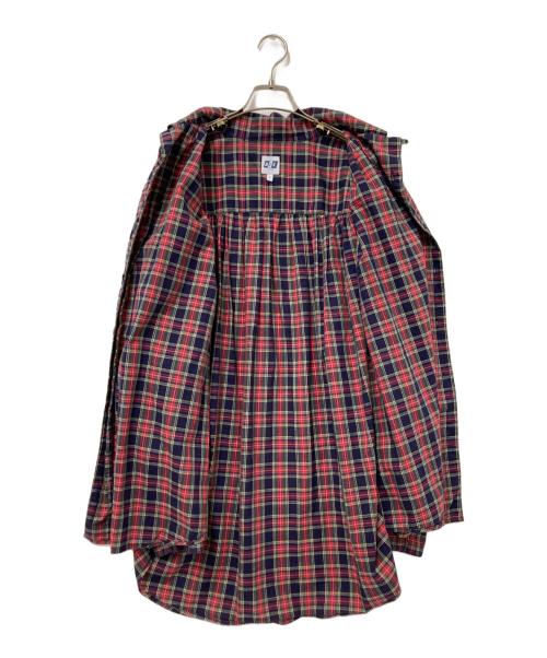 AiE（エーアイイー）AiE (エーアイイー) チェックシャツ レッド×ネイビー サイズ:Lの古着・服飾アイテム