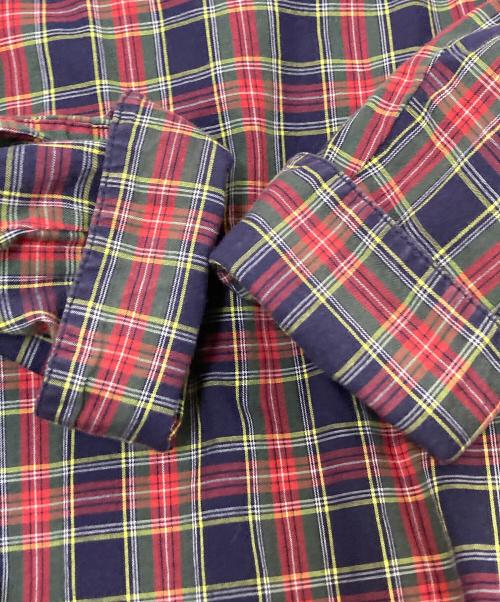 AiE（エーアイイー）AiE (エーアイイー) チェックシャツ レッド×ネイビー サイズ:Lの古着・服飾アイテム