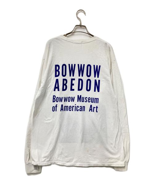 BOWWOW（バウワウ）BOWWOW (バウワウ) プリントカットソー ホワイト サイズ:Lの古着・服飾アイテム