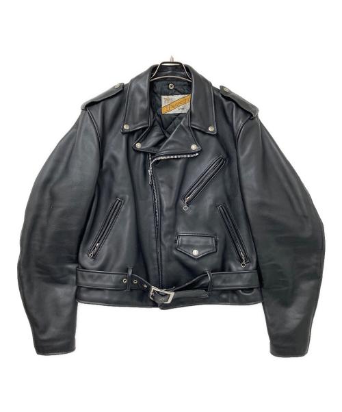 Schott（ショット）shott (ショット) レザーライダースジャケット ブラック サイズ:42の古着・服飾アイテム