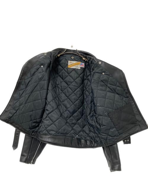 Schott（ショット）shott (ショット) レザーライダースジャケット ブラック サイズ:42の古着・服飾アイテム