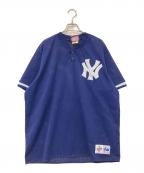 Majesticマジェスティック）の古着「ゲームシャツ」｜ネイビー