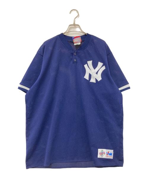 Majestic（マジェスティック）Majestic (マジェスティック) ゲームシャツ ネイビー サイズ:XLの古着・服飾アイテム