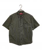 SUPREMEシュプリーム）の古着「Loose Fit Multi Stripe S/S Shirt」｜グリーン