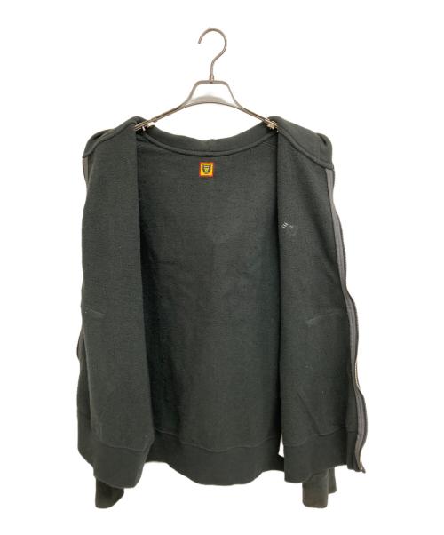 HUMAN MADE（ヒューマンメイド）HUMAN MADE (ヒューマンメイド) バックロゴジップパーカー グレー サイズ:Lの古着・服飾アイテム