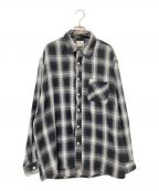 BACKERSバッカーズ）の古着「ネルシャツ」｜ブラック