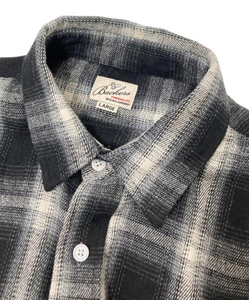 BACKERS（バッカーズ）BACKERS (バッカーズ) ネルシャツ ブラック サイズ: Lの古着・服飾アイテム