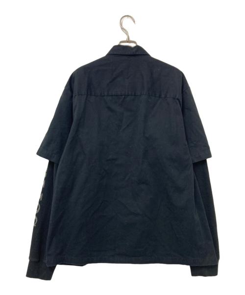 SUPREME（シュプリーム）SUPREME (シュプリーム) Thermal Work Shirt ブラック サイズ:Mの古着・服飾アイテム