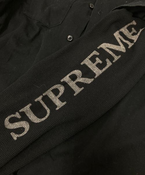SUPREME（シュプリーム）SUPREME (シュプリーム) Thermal Work Shirt ブラック サイズ:Mの古着・服飾アイテム