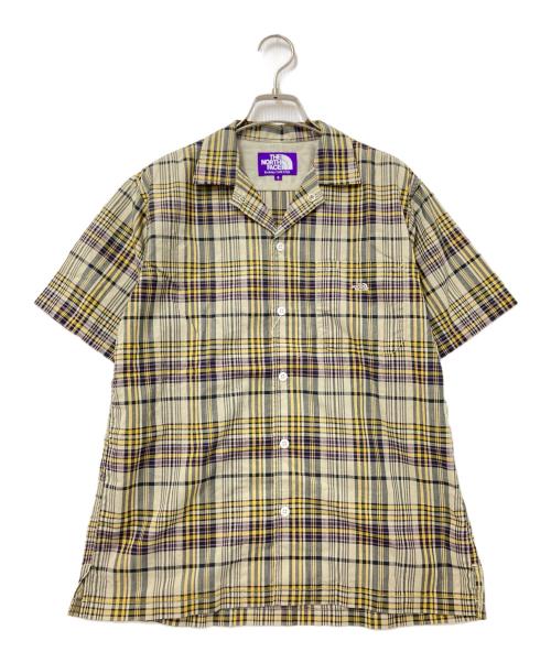 THE NORTHFACE PURPLELABEL（ザ・ノースフェイス パープルレーベル）THE NORTHFACE PURPLELABEL (ザ・ノースフェイス パープルレーベル) 半袖チェックシャツ イエロー サイズ:Sの古着・服飾アイテム