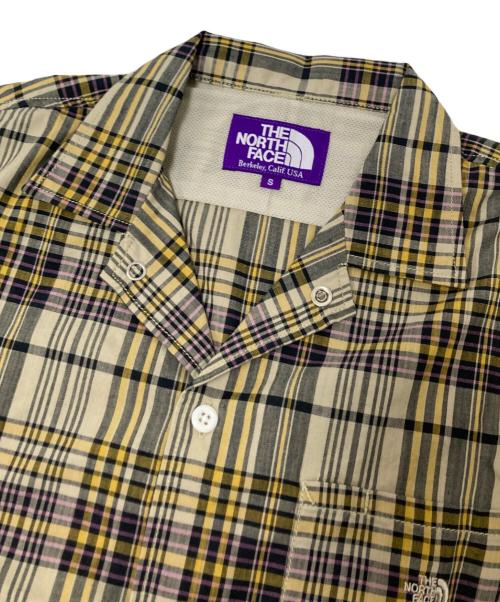 THE NORTHFACE PURPLELABEL（ザ・ノースフェイス パープルレーベル）THE NORTHFACE PURPLELABEL (ザ・ノースフェイス パープルレーベル) 半袖チェックシャツ イエロー サイズ:Sの古着・服飾アイテム