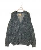 YOKEヨーク）の古着「MESHED KNIT CARDIGAN」｜グリーン