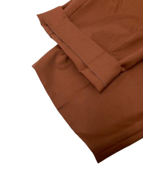 JIL SANDER（ジルサンダー）JIL SANDER (ジルサンダー) ウールモヘアワイドスラックス ブラウン サイズ:34の古着・服飾アイテム