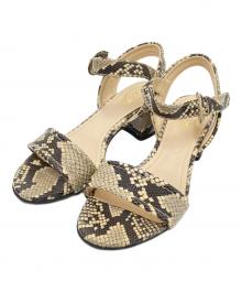 TOD'S（トッズ）の古着「ストラップサンダル」｜ベージュ×ブラック