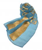 FENDIフェンディ）の古着「ズッカ柄スカーフ」｜ブルー