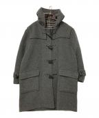 BURBERRY`S PRORSUMバーバリープローサム）の古着「裏地ノヴァチェックダッフルコート」｜グレー
