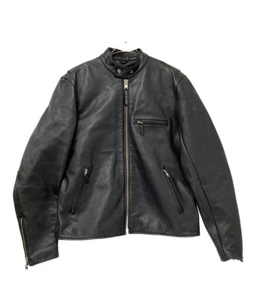 OUTLAW（アウトロー）OUTLAW (アウトロー) シングルレザージャケット ブラック サイズ:52の古着・服飾アイテム