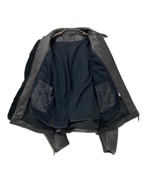 OUTLAW（アウトロー）OUTLAW (アウトロー) シングルレザージャケット ブラック サイズ:52の古着・服飾アイテム