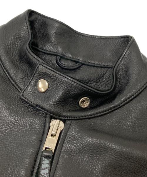 OUTLAW（アウトロー）OUTLAW (アウトロー) シングルレザージャケット ブラック サイズ:52の古着・服飾アイテム