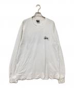 stussyステューシー）の古着「ロングスリーブカットソー」｜ホワイト