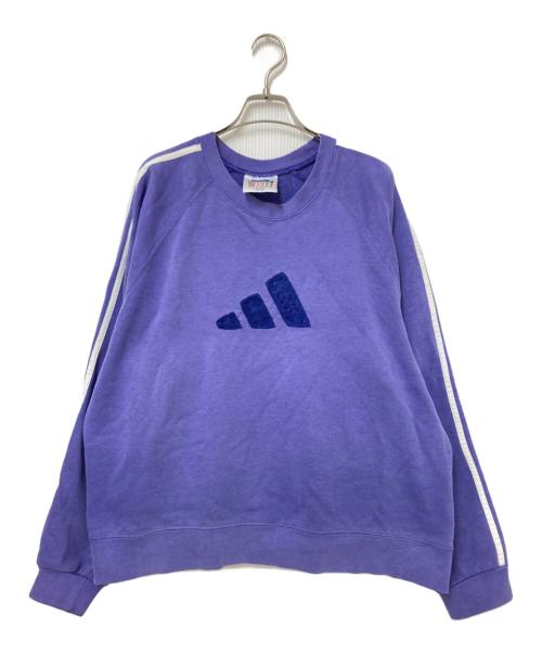 adidas（アディダス）adidas (アディダス) 90s刺繍スウェット パープル サイズ:下記参照の古着・服飾アイテム