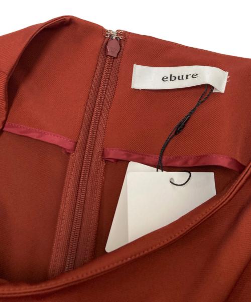 ebure（エブール）ebure (エブール) フロントリボンスカート レッド サイズ:36の古着・服飾アイテム