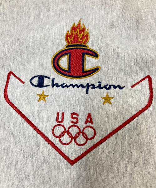 Champion REVERSE WEAVE（チャンピオン リバース ウィーブ）Champion REVERSE WEAVE (チャンピオン リバース ウィーブ) 90‘sクルーネックスウェット グレー サイズ:Lの古着・服飾アイテム