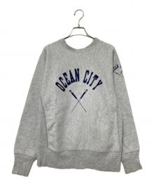 Champion（チャンピオン）の古着「80‘Sクルーネックスウェット」｜グレー×ネイビー