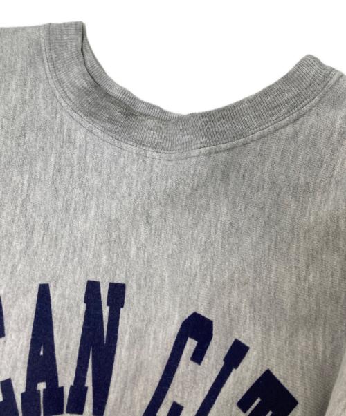 Champion（チャンピオン）Champion (チャンピオン) 80‘Sクルーネックスウェット グレー×ネイビー サイズ:Mの古着・服飾アイテム