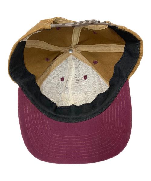 USED（ユーズド）USED (ユーズド) キャップ ブラウン×ボルドー サイズ:下記参照の古着・服飾アイテム