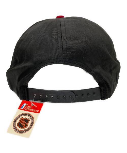 TWINS ENTER PRISE（ツインズ エンタープライズ）TWINS ENTER PRISE (ツインズ エンタープライズ) 刺繍キャップ ブラック×レッド サイズ:下記参照の古着・服飾アイテム