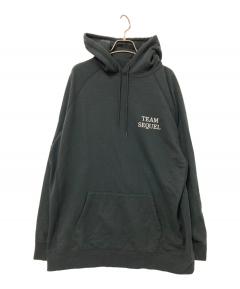 mサイズ シークエル SEQUEL ロゴ刺繍プルオーバーパーカー SEQUEL シークエル 20AW ZIP HOODIE ジップ パーカー M グレー