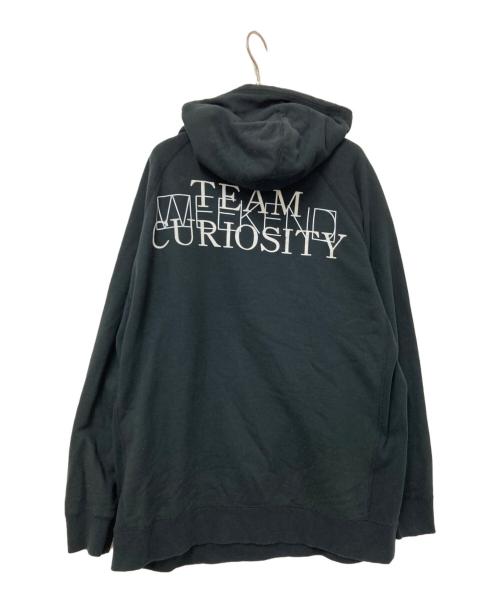 SEQUEL（シークエル）SEQUEL (シークエル) ラグランプルオーバーパーカー ブラック×ホワイト サイズ:Lの古着・服飾アイテム