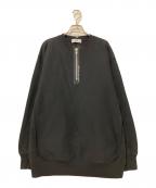VA TOKYOヴイエートウキョウ）の古着「ハーフジップスウェット」｜ブラック