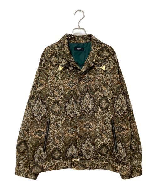 glamb（グラム）glamb (グラム) Gobelin Blouson イエロー×グリーン サイズ:Lの古着・服飾アイテム
