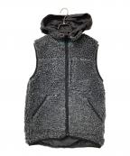 sacaiサカイ）の古着「リバーシブルフリースベスト」｜ブラック×グレー
