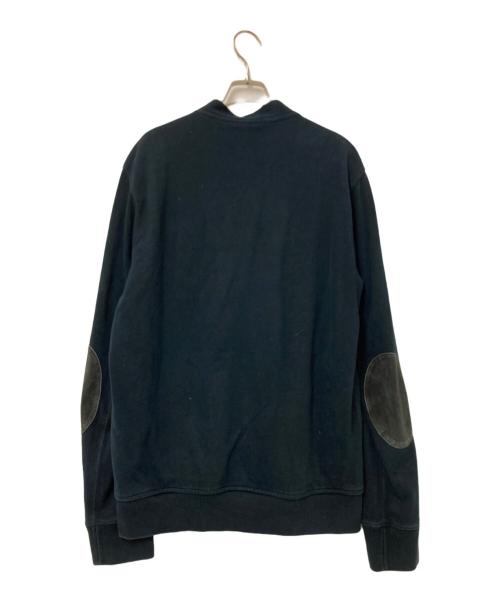 POLO RALPH LAUREN（ポロ・ラルフローレン）POLO RALPH LAUREN (ポロ・ラルフローレン) 裏地ネルスウェットカーディガン ブラック×レッド サイズ:Mの古着・服飾アイテム