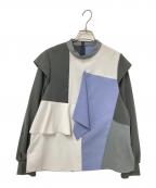 UNITED TOKYOユナイテッドトーキョー）の古着「フラッグバイカラーブラウス」｜マルチカラー