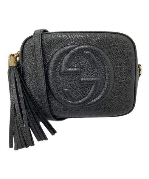 GUCCI（グッチ）GUCCI (グッチ) ソーホー インターロッキングG ショルダーバッグ ブラック サイズ:下記参照の古着・服飾アイテム
