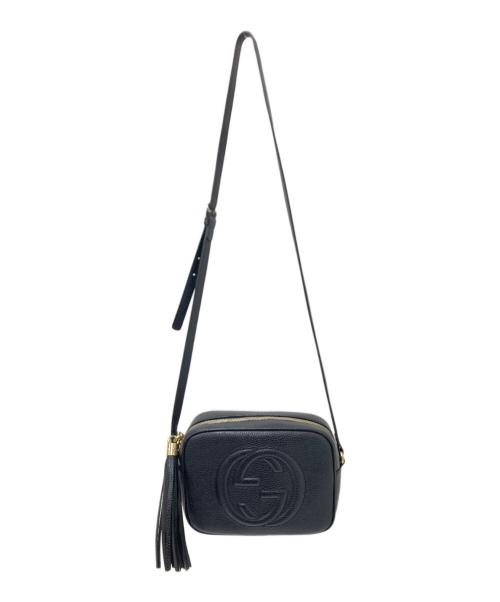 GUCCI（グッチ）GUCCI (グッチ) ソーホー インターロッキングG ショルダーバッグ ブラック サイズ:下記参照の古着・服飾アイテム