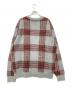 BEAUTY&YOUTH (ビューティーアンドユース) チェック シャギー ニット グレー サイズ:L：4000円