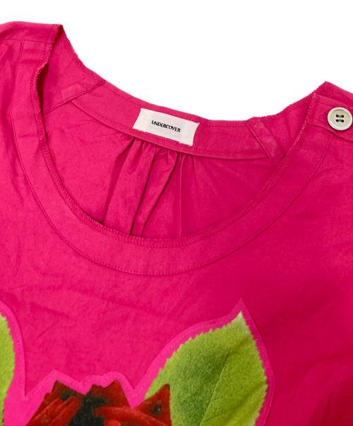 UNDERCOVER（アンダーカバー）UNDERCOVER (アンダーカバー) 薔薇プリントブラウス ピンク サイズ:2の古着・服飾アイテム