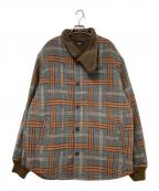 glambグラム）の古着「スタンドカラーボアジャケット」｜グレー