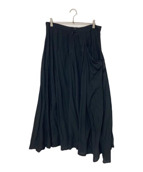 Y's（ワイズ）Y's (ワイズ) フレアスカート ブラック サイズ:2の古着・服飾アイテム
