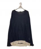 Y'sワイズ）の古着「リネンニット」｜ブラック