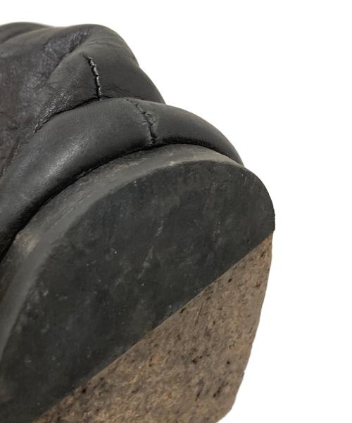 AUTTAA（アウッタ）AUTTAA (アウッタ) レザースリッポンシューズ ブラック サイズ:44の古着・服飾アイテム