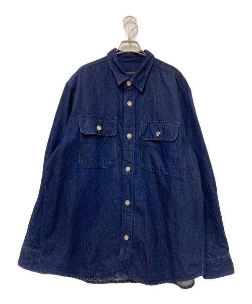 SOPHNET.（ソフネット）SOPHNET. (ソフネット) OVERSIZED SHIRT JACKET インディゴ サイズ:Mの古着・服飾アイテム