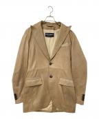 DOLCE & GABBANAドルチェ＆ガッバーナ）の古着「レザーテーラードジャケット」｜ベージュ