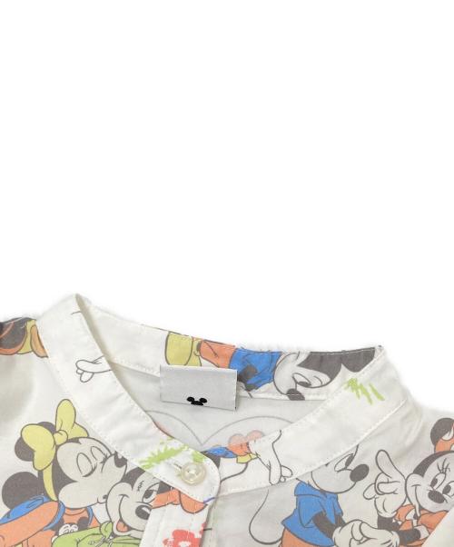 moussy（マウジー）moussy (マウジー) DISNEY (ディズニー) MD RUFFLE ブラウス ホワイト サイズ:Fの古着・服飾アイテム