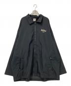 NIKEナイキ）の古着「90‘Sジップアップナイロンジャケット」｜ブラック×ホワイト